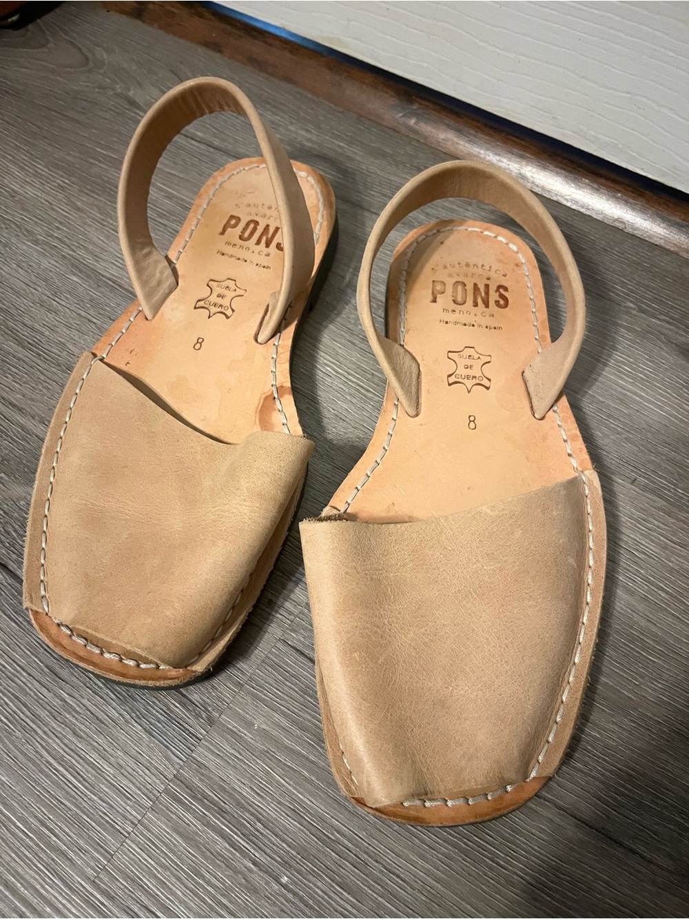 Women's Tan Leather Avarca Sandals